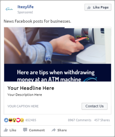 News Facebook posts for businesses. Catchy facebook posts