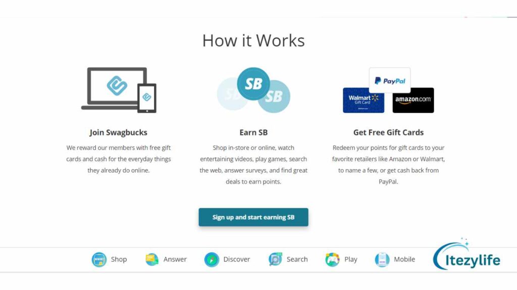 Swagbucks is a website that provides users with rewards for their time. When a user logs into their account, they earn points for their actions. These points can then be redeemed for gift cards, cash, and more.