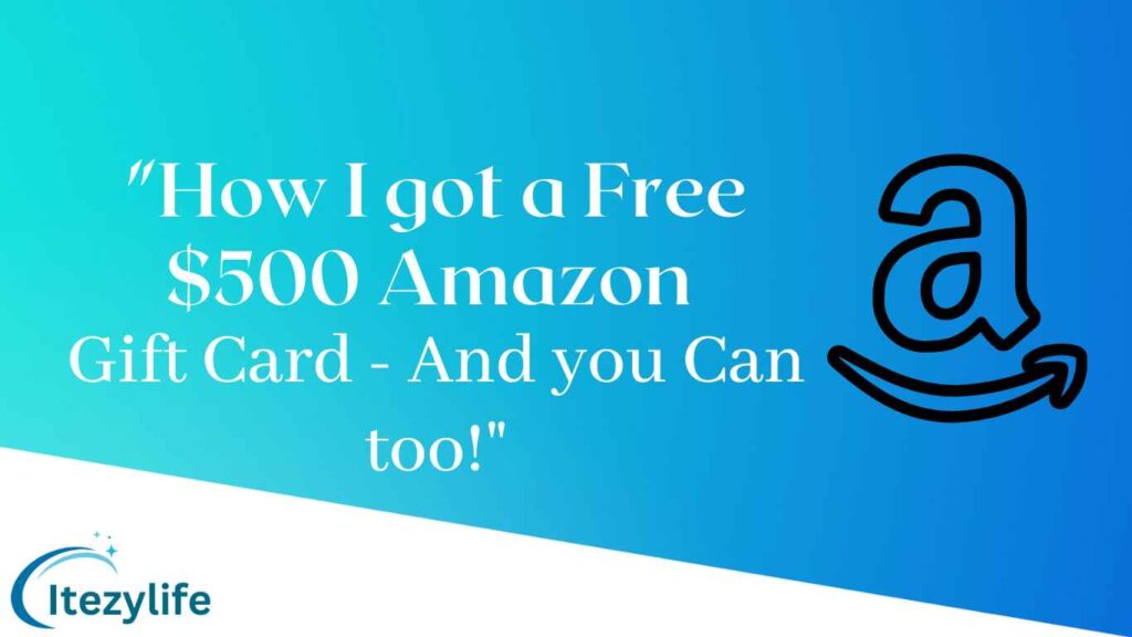 "How I got a free $50 Amazon gift card - and you can too!"